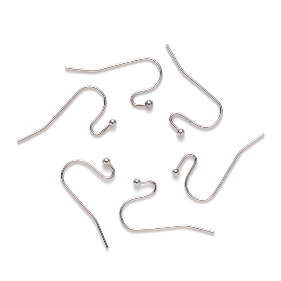 Picture of Stainless Steel Ear Wire  Hook 21mm x100