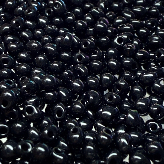 Picture of Miyuki Drop 3.4mm 401 Black x10g