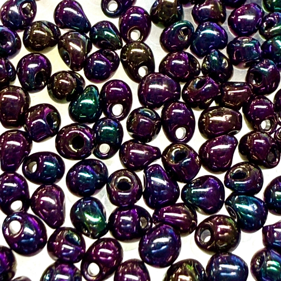 Picture of Miyuki Drop 3.4mm DP454 Metallic Purple Iris x10g
