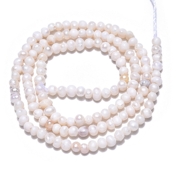 Picture of Pearl Freshwater Potato 3mm Seashell x34cm