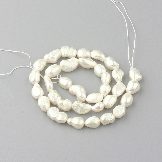 Picture of Pearl Freshwater Polished 8~14m White x35cm