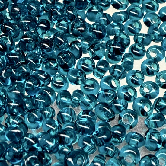 Picture of Toho Magatama 3mm 7BD Transparent Capri Blue x10g