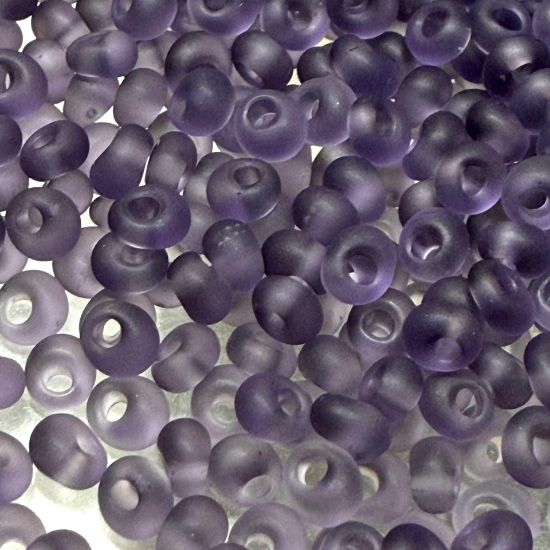 Picture of Magatama Toho 3mm 19F Transparent Frosted Sugar Plum x10g