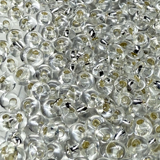 Picture of Magatama Toho 3mm 21 Silver Lined Crystal x10g 