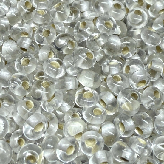 Picture of Magatama Toho 3mm 21F Silver Lined Frosted Crystal x10g 