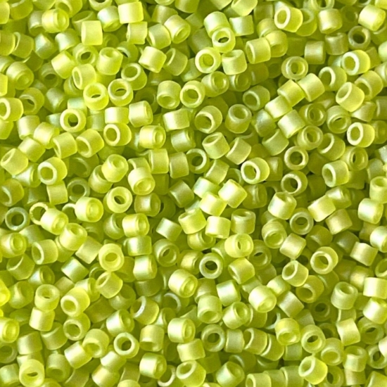 Picture of Miyuki Delica 10/0 DBM860 Mat Transparent Chartreuse AB x10g