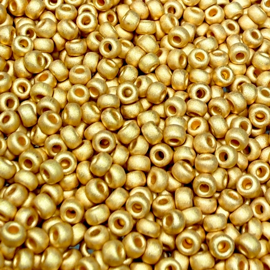 Picture of Miyuki Rocaille 11/0 191F 24k Gold Plated Mat x5g