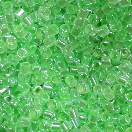 Picture of Miyuki Delica 10/0 DBM237 Lined Crystal Mint Green x10g