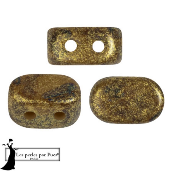 Picture of Lipsi® Par Puca® 7x4mm Green Avocado  Gold Spotted x10g 