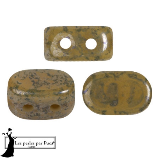 Picture of Lipsi® Par Puca® 7x4mm Green Avocado Marble Spotted x10g