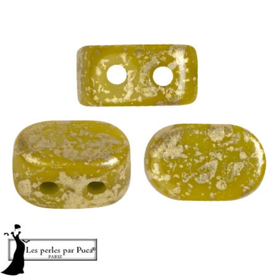 Picture of Lipsi® Par Puca® 7x4mm Green Avocado Splash Spotted x10g