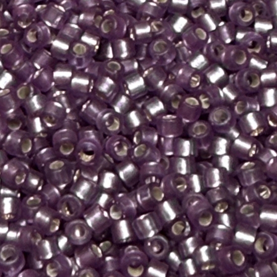 Picture of Miyuki Delica 11/0 DB695 Semi-Mat Silver Lined Violet Dyed x10g