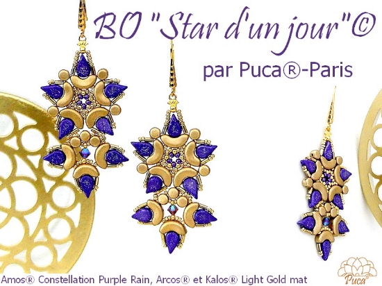 Picture of Oorbellen « Star d'un Jour » © par PUCA® – Instant Download or Printed Copy