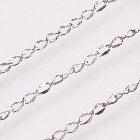 Picture of Stainless Steel Chain Twisted Curb 4x2x1mm soldered x10m