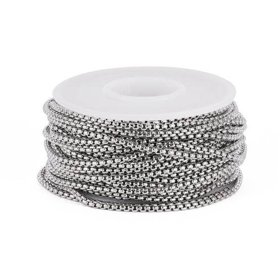 Picture of Stainless Steel Chain Venetian Box 2x2x1mm unwelded x10m