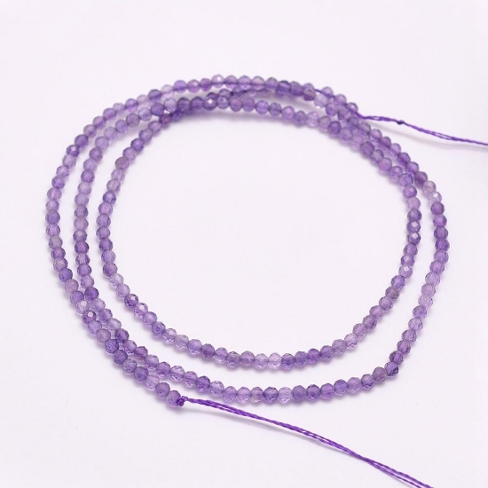 Picture of Amethyst bead 4mm faceted round x38cm
