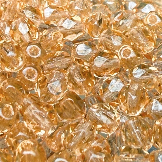 Picture of Fire-Polished 4mm Light Topaz x100