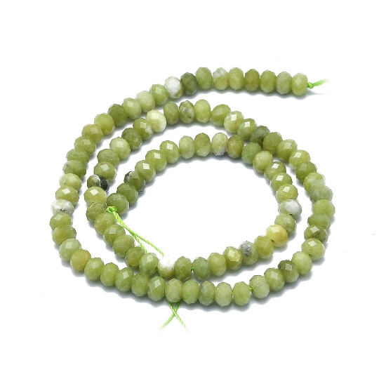 Picture of Peridot bead 5x4mm faceted rondelle x38cm