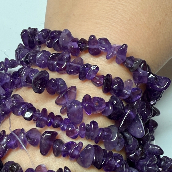 Picture of Amethyst bead 8-12mm chip x38cm