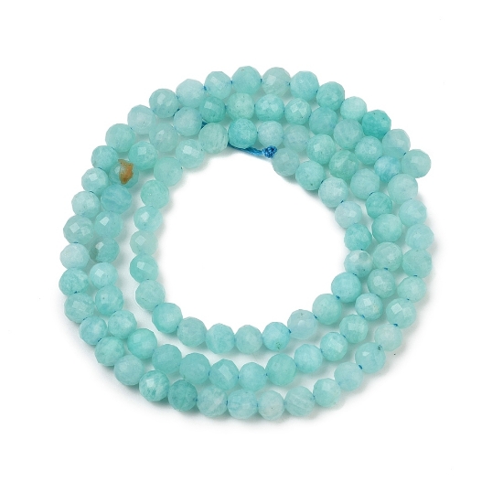 Picture of Amazonite bead 4mm faceted round x39cm