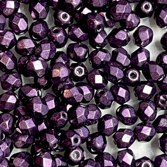 Picture of Fire-Polished 4mm Saturated Metallic Tawny Port x100