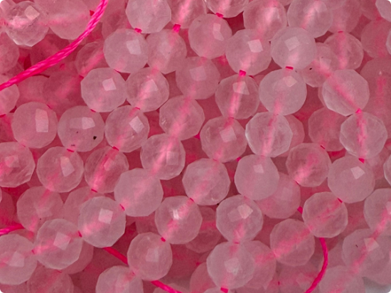 Picture of Rose Quartz bead 4mm faceted round x38cm
