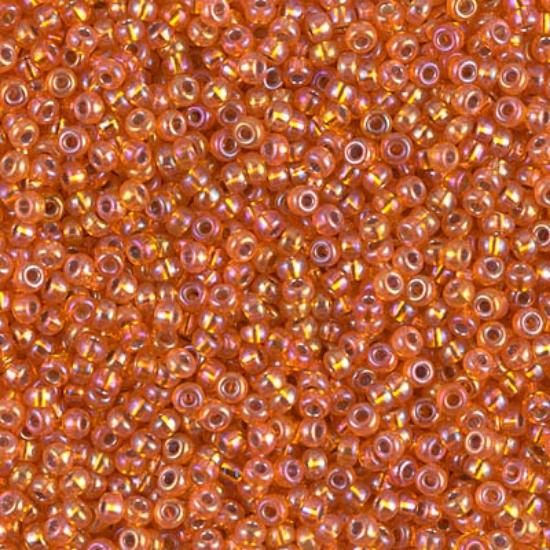 Picture of Miyuki Rocaille 11/0 1008 Silver Lined Orange AB x10g
