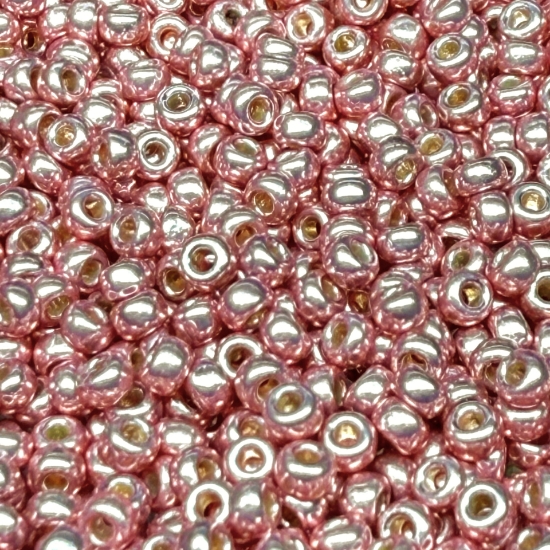 Picture of Miyuki Rocaille 8/0 4209 Duracoat Galvanized Dark Coral x10g 