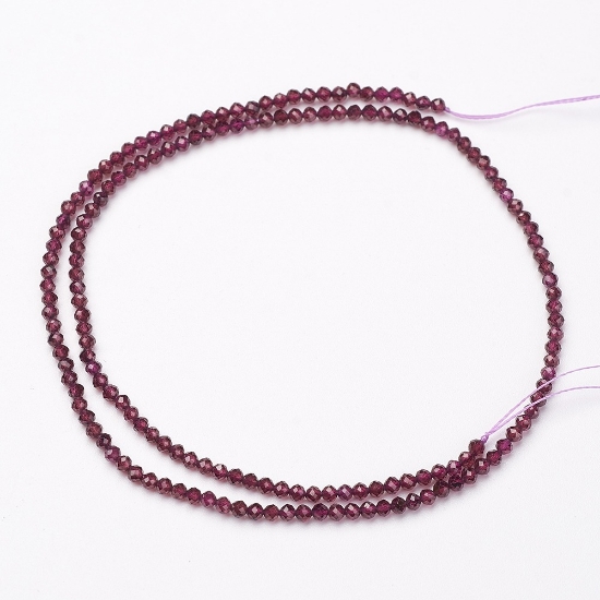 Picture of Garnet bead 4mm faceted round x38cm