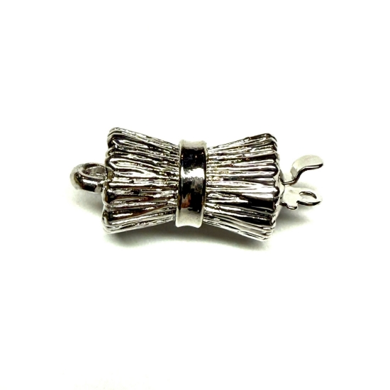 Picture of Neumann Clasp Box 14x8mm Rhodium Plated x1