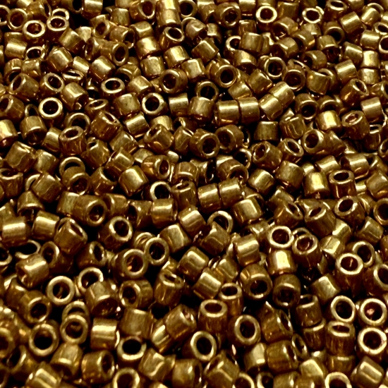 Picture of Miyuki Delica 10/0 DBM22L Metallic Light Bronze x10g