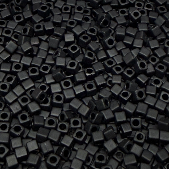 Picture of Miyuki Cubes 1.8mm 401F Black Mat x10g