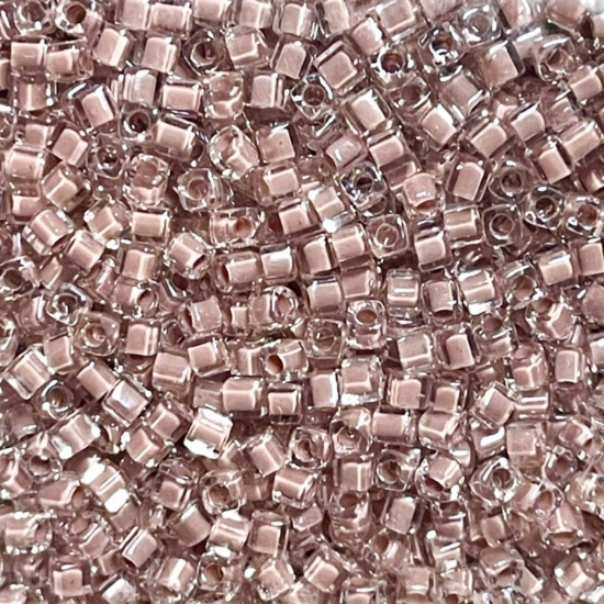 Picture of Miyuki Cubes 1.8mm 215 Blush Lined Crystal x10g
