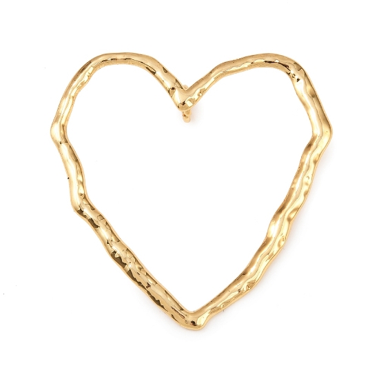 Picture of Stainless Steel Pendant 44m Heart 18kt Gold Plated x1