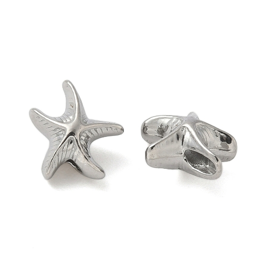 Picture of Stainless Steel Bead 9mm Starfish x1