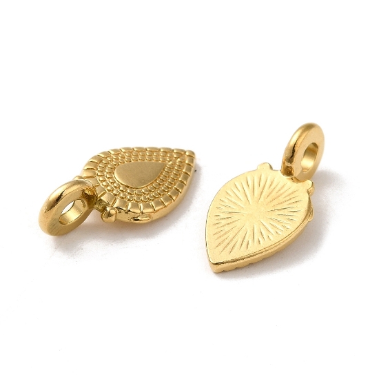 Picture of Stainless Steel Charm Drop 18x9x6mm 18Kt Gold Plated x1