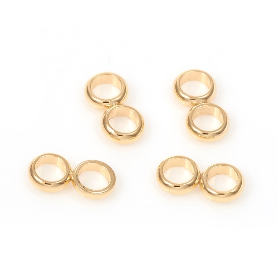Picture of Stainless Steel Spacer double ring  8x4x1.5mm infinity Gold x10