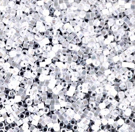 Picture of Miyuki Delica 11/0 DB670 Crystal AB Silk Satin x10g
