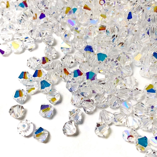 Picture of Preciosa Bead Rondell 5mm Crystal AB x24