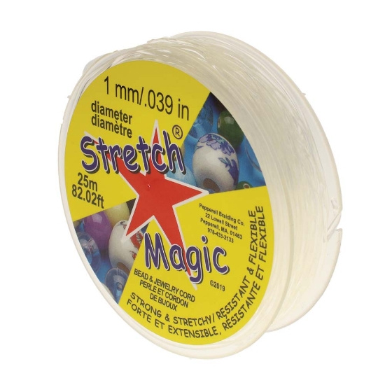Picture of Stretch Magic Cord 1mm Clear x25m