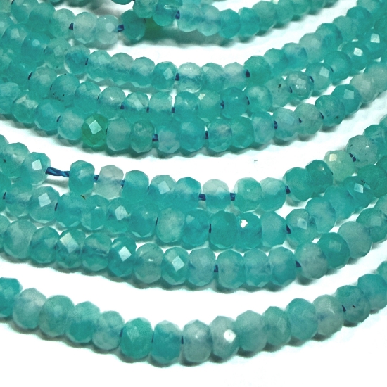 Picture of Amazonite bead 3x2mm faceted rondelle x38cm