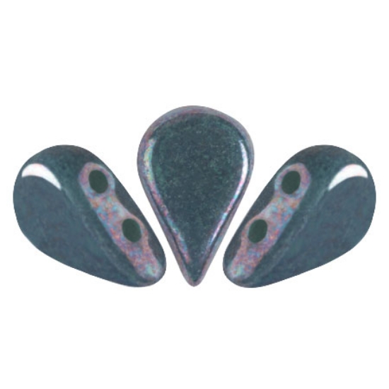 Picture of Amos® par Puca® 5x8mm Opaque Green Turquoise Nebula x10g