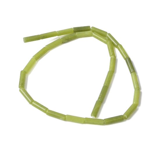 Picture of Taiwan Jade bead 13x4.5mm tube x39cm