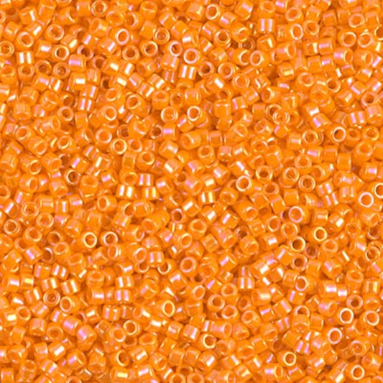 Picture of Miyuki Delica 11/0 DB1573 Opaque Mandarin AB x10g