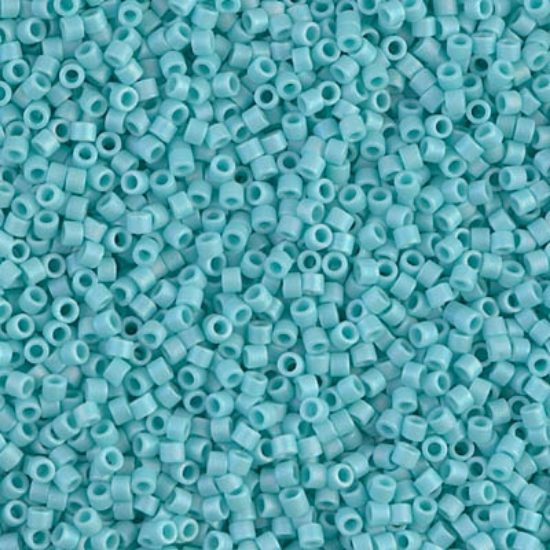 Picture of Miyuki Delica 11/0 DB1595 Mat Opaque Sea Opal AB x10g
