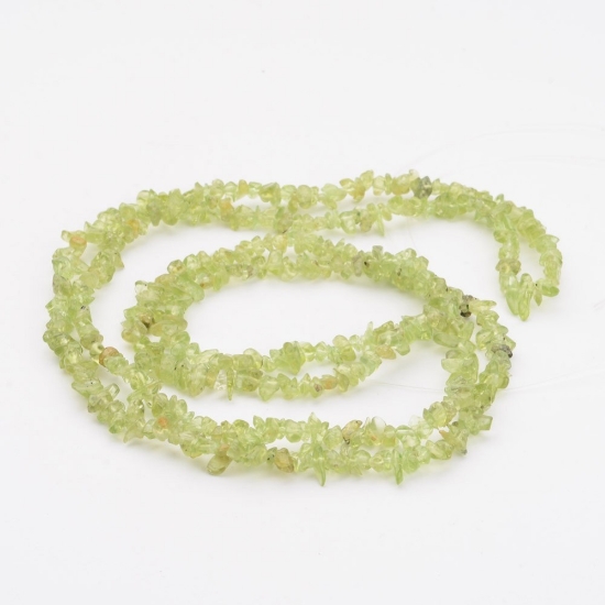Picture of Peridot bead 3-4mm Chip Long streng x84cm