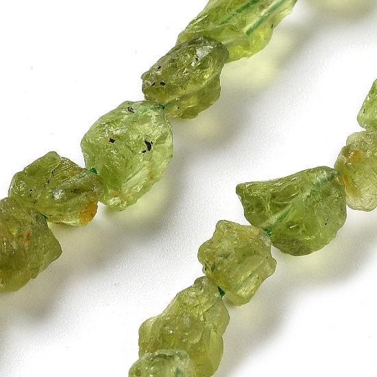 Picture of Peridot bead 8x-6mm nugget x20cm