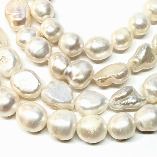 Picture of Pearl Freshwater Baroque +/-10-12mm White x1