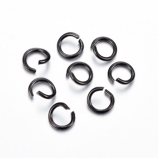 Picture of Stainless Steel Jump Ring 5x0,8mm Black x50