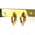 Picture of Earring Hoop 20x12.5x2.5mm with loop 18kt Gold Plated x2